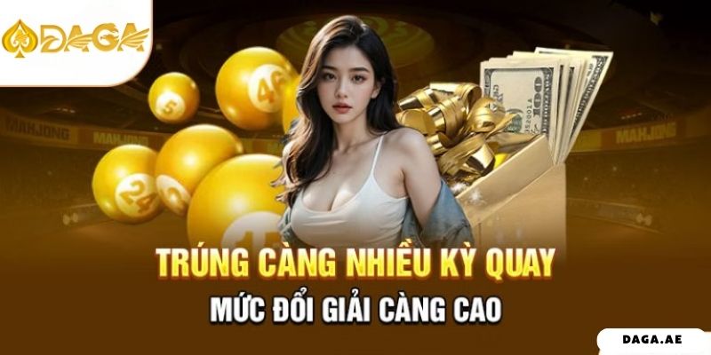 Trúng càng nhiều kỳ quay mức đổi giải càng cao